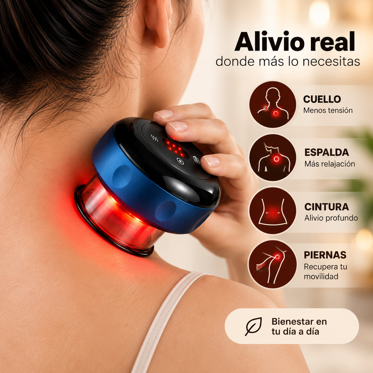 MASAJEADOR CON VENTOSA ELECTRICA