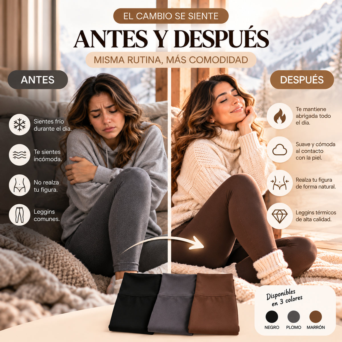 LEGGINS TERMICAS PUSH UP